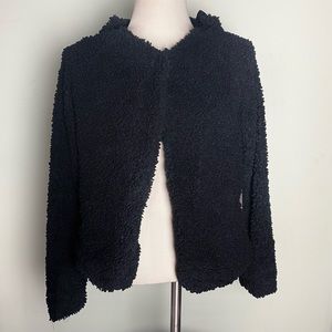 Garbe Luxe "Carolyn" Fuzzy Nubby Jacket w/Detachable Hood NWT